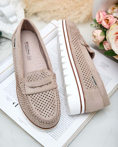 Royalfashion Ажурни дамски мокасини Leteller