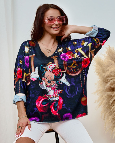 Royalfashion Дамска блуза с принт