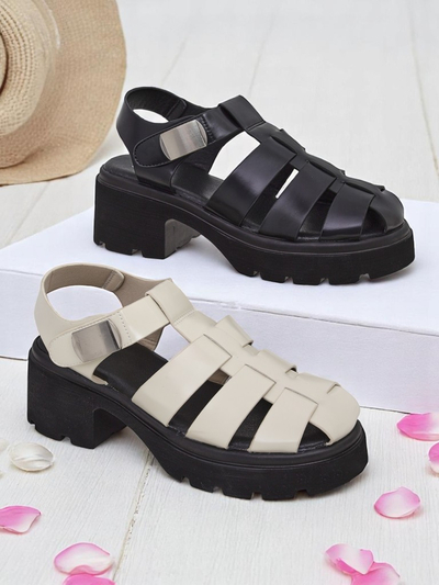 Royalfashion дамски сандали в римски стил Bratz