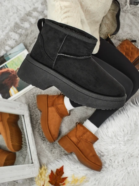 Къси дамски боти а ла сноубутс Liorah