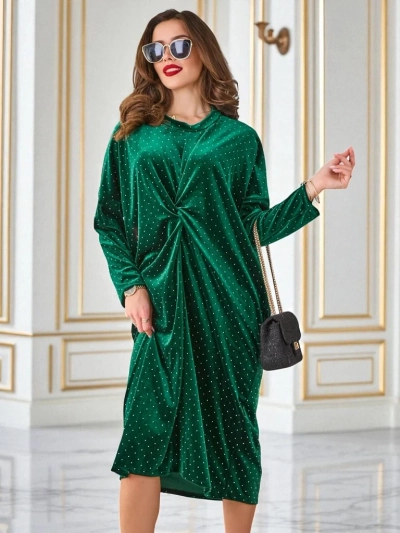 Royalfashion Женска рокля с набиране