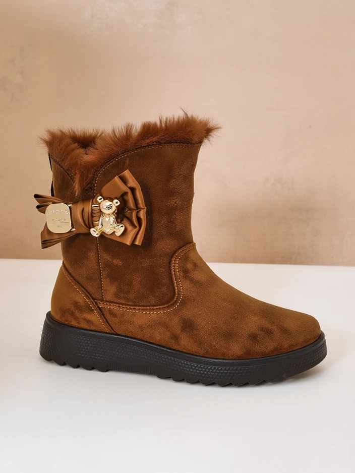 Royalfashion Женски снежни ботуши с панделка Kiebbi