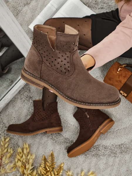 Дамски боти от естествена кожа Rito