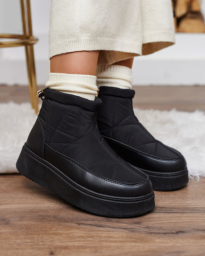 Royalfashion Дамски ботуши за сняг с приплъзване в черно Armeda