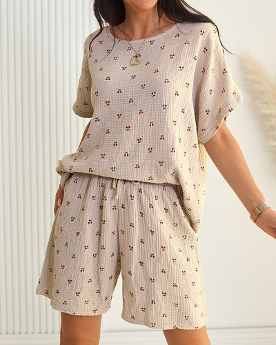 Royalfashion Дамски памучен летен комплект