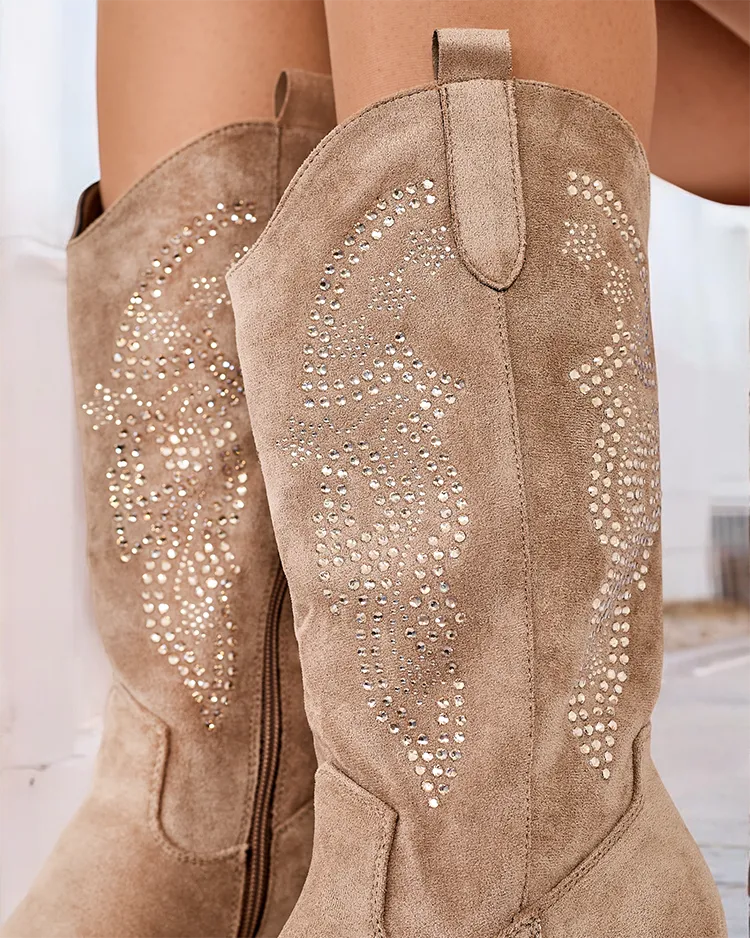 Royalfashion Дамски каубойски ботуши Kellib с ток