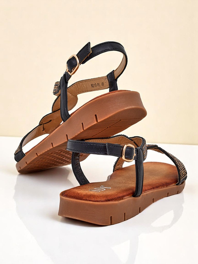 Royalfashion Дамски сандали с декоративни каишки Aria Shine