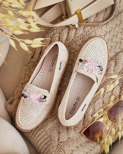 Royalfashion Мокасини с цветни камъни Restea