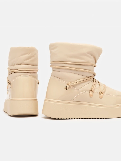 Royalfashion Дамски ботуши за сняг с приплъзване в бежово Dabenda