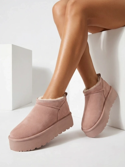 Royalfashion Дамски къси ботуши a'la snow boots Ozozi