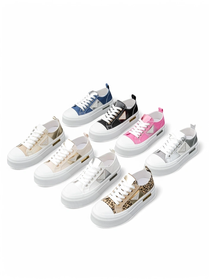 Обувки на платформа Royalfashion за жени Златен свят