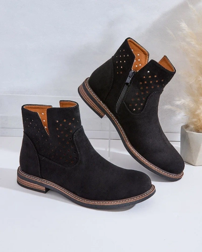 Royalfashion Светлокафяви дамски ботуши Rito