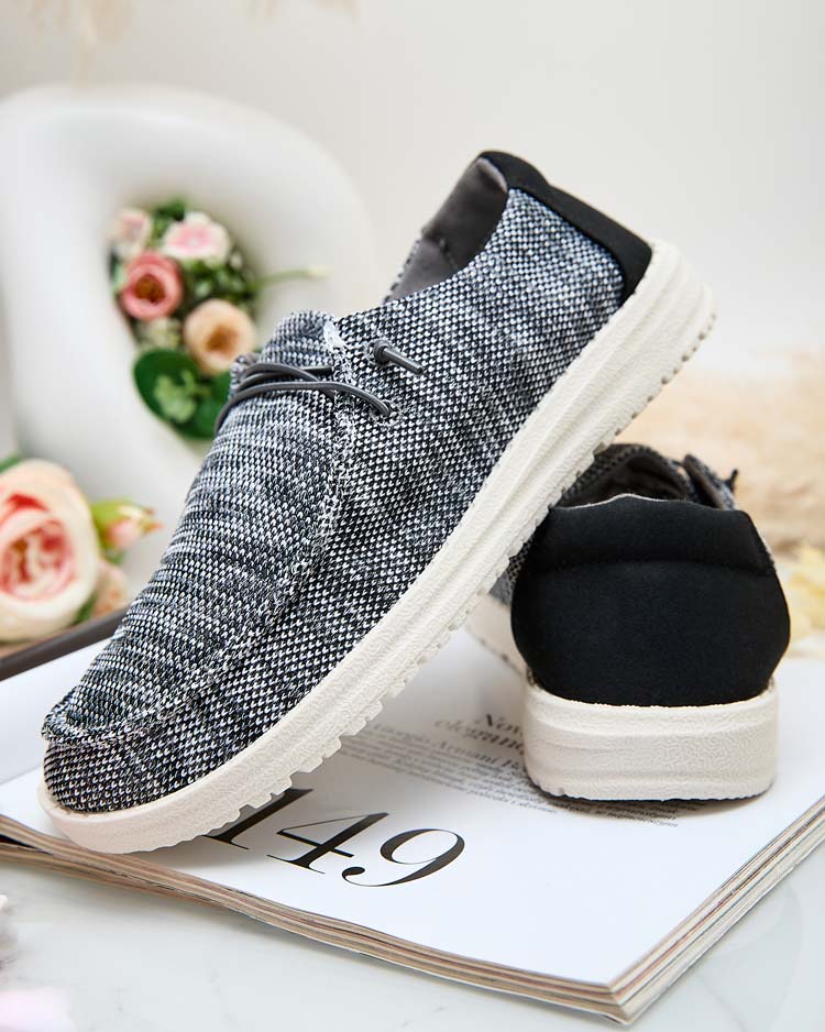 Royalfashion Дамски полуобувки с дантела