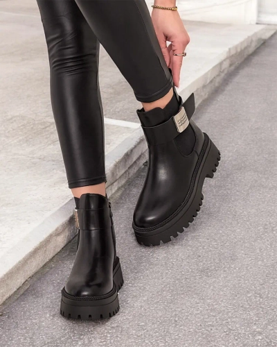 Royalfashion Дамски ботуши Dobi от еко кожа