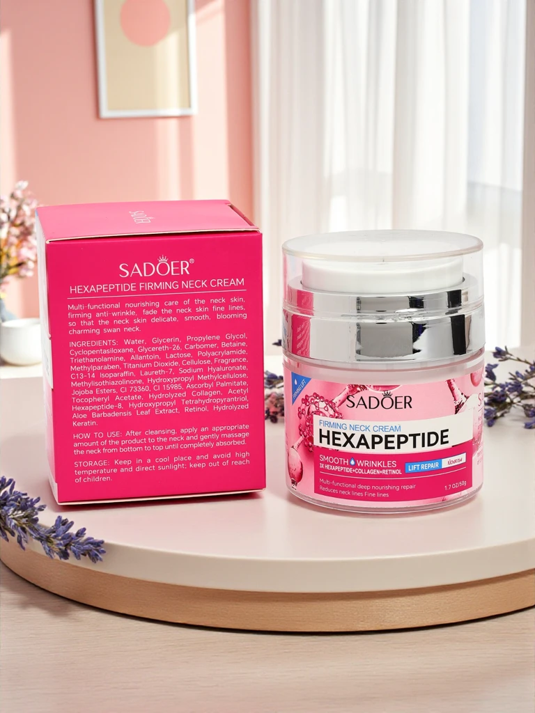 Sadoer Neptunia Hexapeptide Collagen Retinol Lifting Крем за Шия 50ml