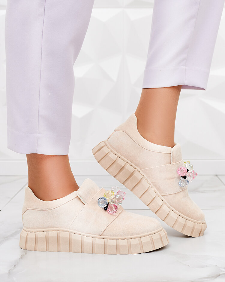 Royalfashion Спортни полуобувки с цветни камъни Resinello