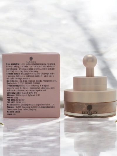 Luxelux Пудра без тежест с гъба за лице 04 13.5 г