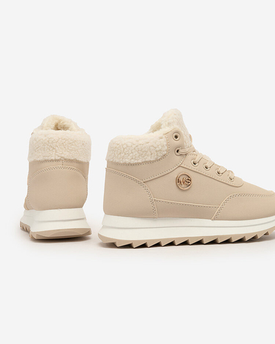 Royalfashion Дамски спортни обувки с изолация в бежово Cerrto