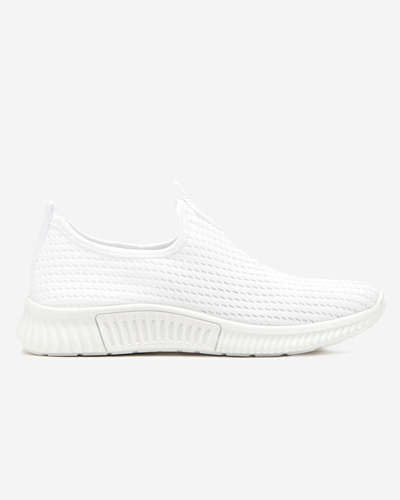 Białe damskie wsuwane buty sportowe Banila - Obuwie