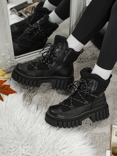 Дамски боти workeri с пух Cindora