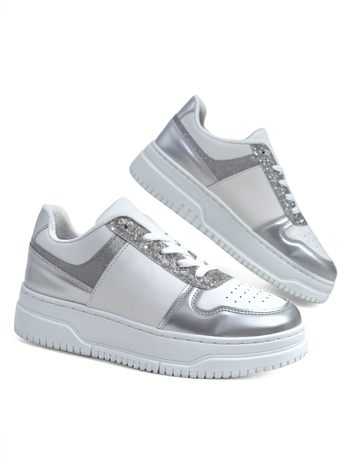 Royalfashion Жени маратонки с блестящи елементи Qisofi