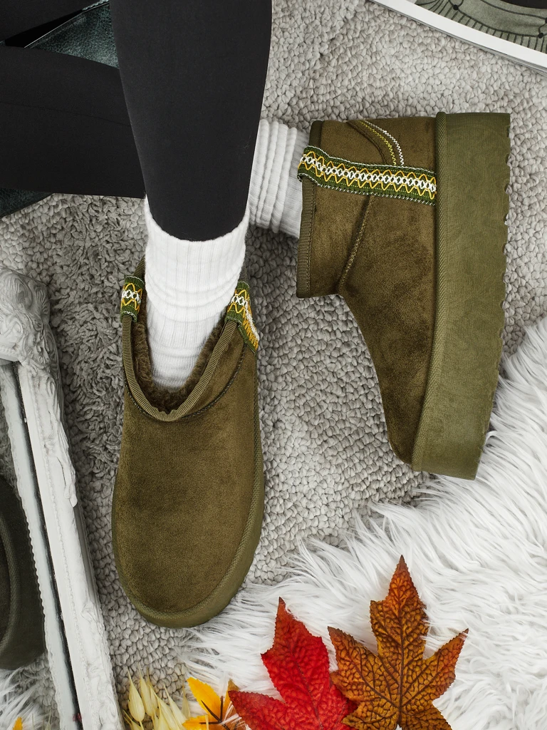 Къси дамски боти а'ла сноубутс Althea