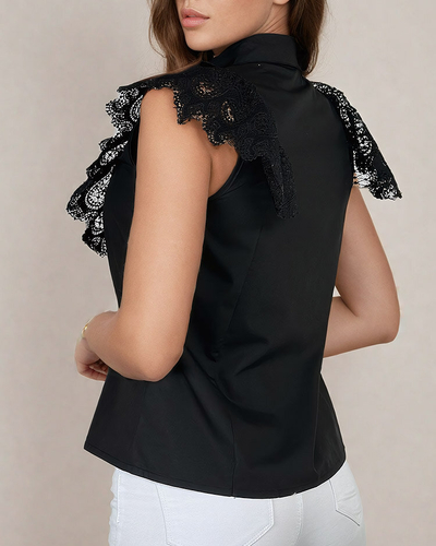 Royalfashion Дамска дантелена риза