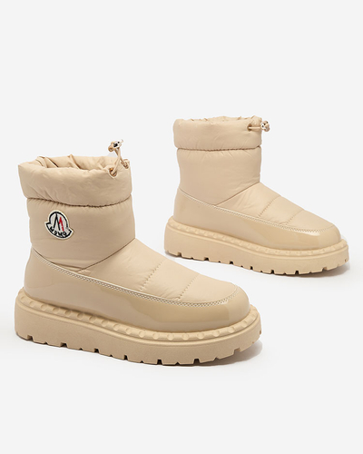 Royalfashion Дамски ботуши за сняг в бежов цвят Ireda