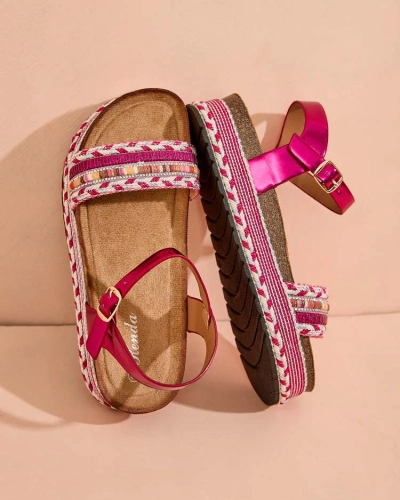 Royalfashion Дамски сандали с бродерия Mussir