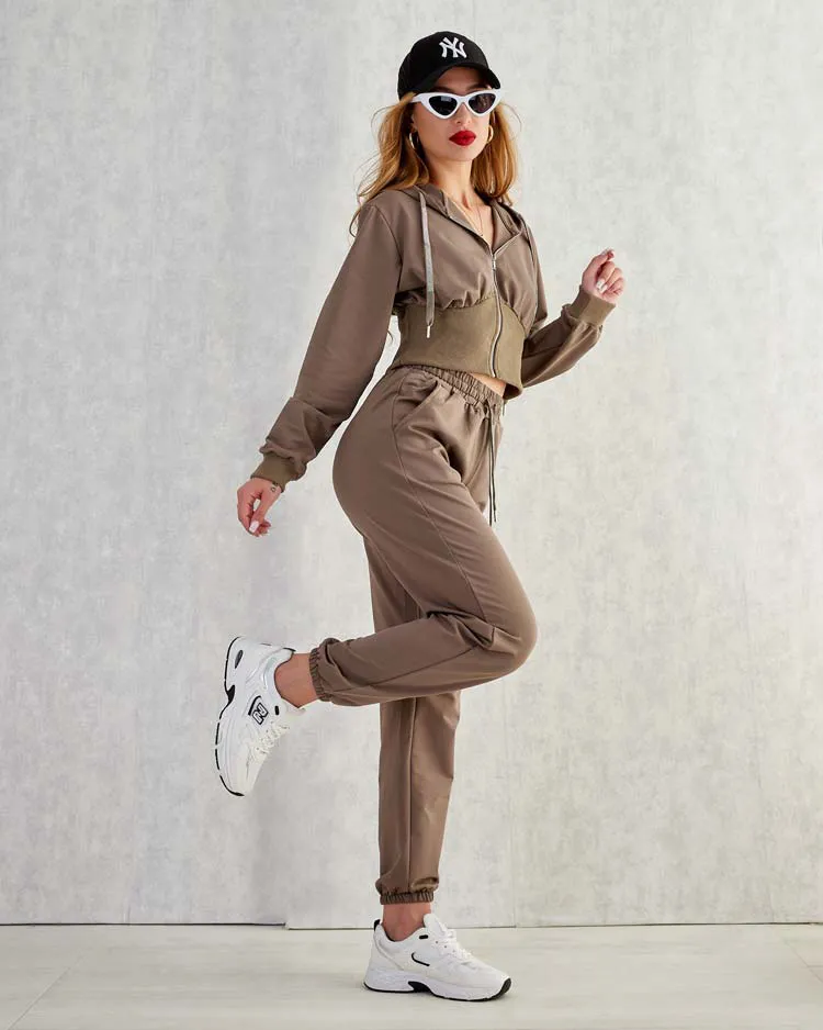 Royalfashion Дамски памучен комплект с потник