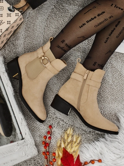 Дамски еко велурени боти Calivra