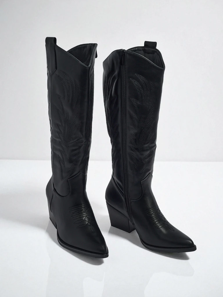 Дамски ботуши тип каубойки Marivelle