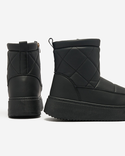 Royalfashion Черни дамски ботуши a'la snow boots Kacecica