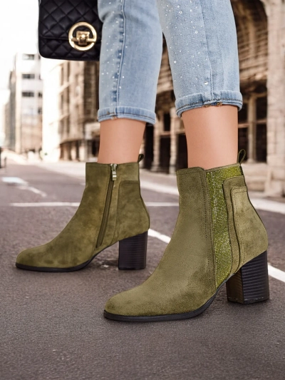 Royalfashion Дамски ботуши с висок ток Venotto