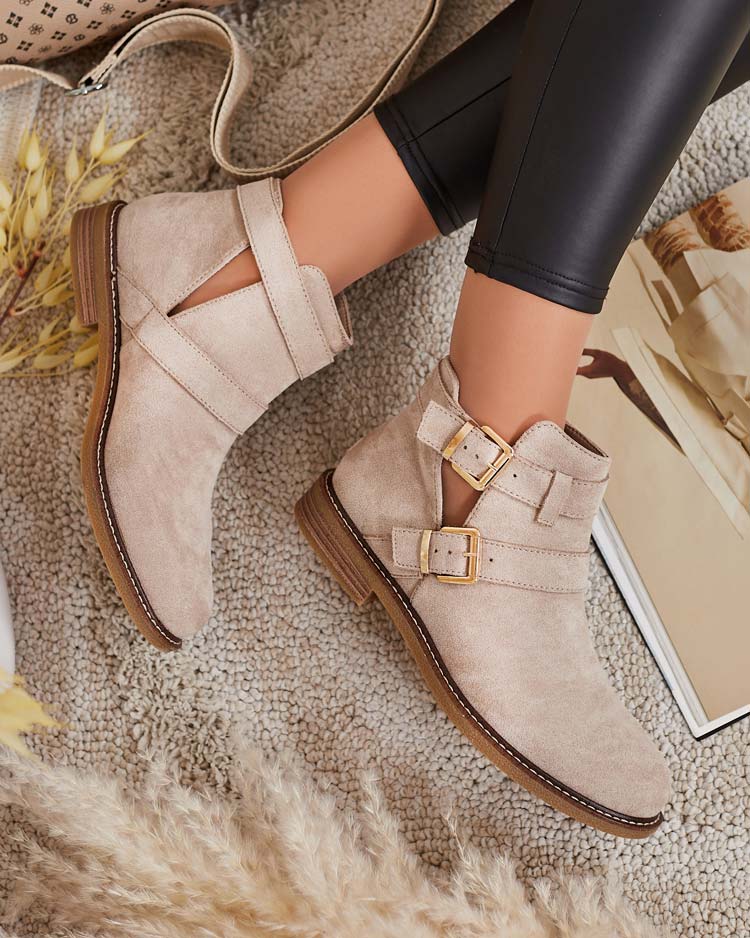 Royalfashion Дамски ботуши Geronsa с изрязано ходило