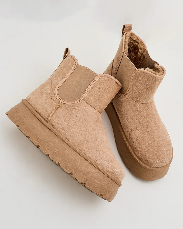 Royalfashion Дамски къси ботуши Nomas a'la snow boots