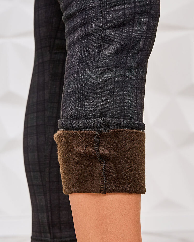 Royalfashion Дамски изолирани карирани панталони