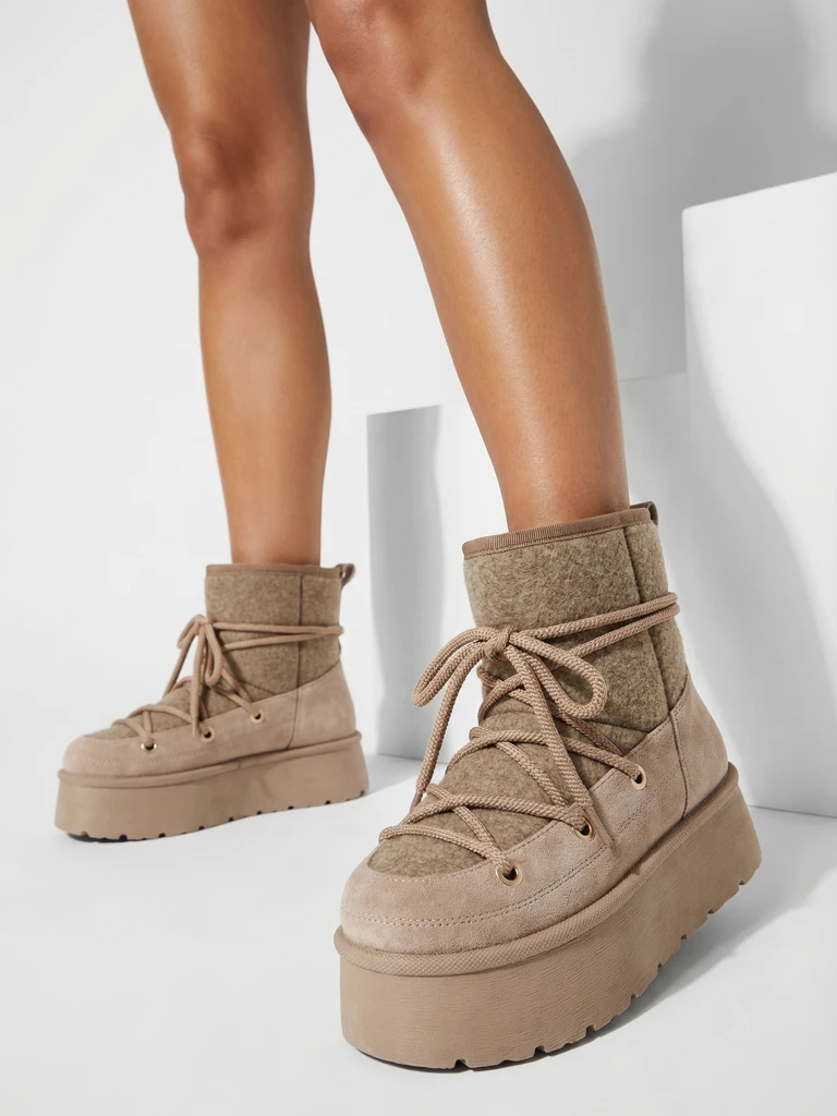 Royalfashion Дамски ботуши за сняг Filori с дантела