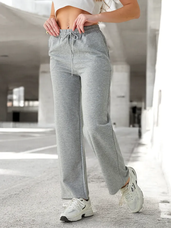 Royalfashion Женски панталони с широк крачол