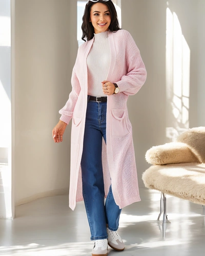 Royalfashion Акрилен плетен дамски кардиган