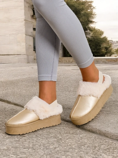 Royalfashion Къси женски боти без ток в стил на снежни боти за жени Ebiz