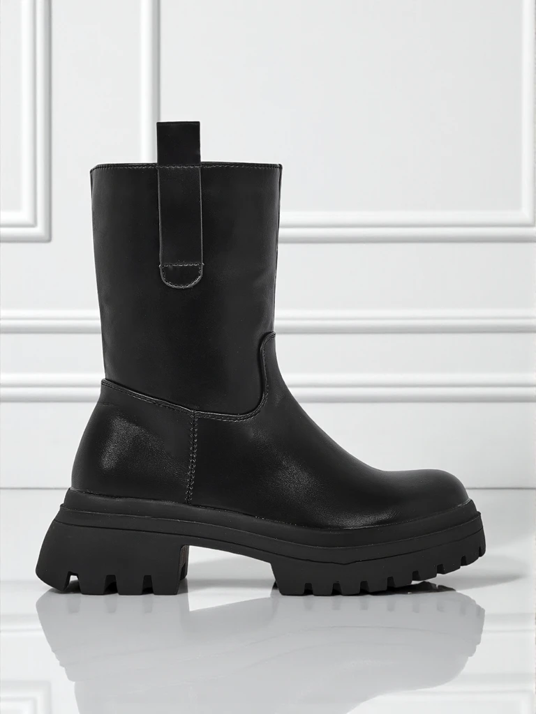 Дамски високи боти от еко кожа Scarlet Mist