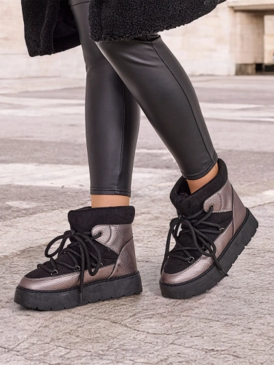 Дамски боти за сняг с връзки на топло Роялфешън Иниук