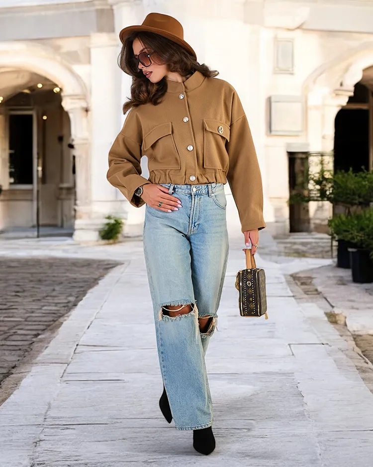 Royalfashion Дамско яке тип "бомбър"