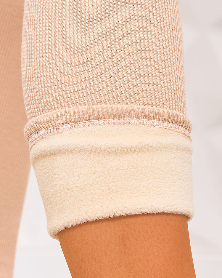 Royalfashion Дамски изолирани гамаши с ребро