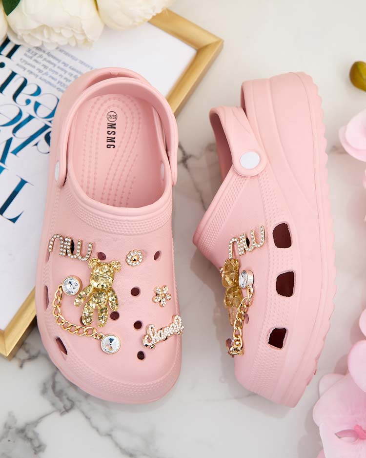 Royalfashion Дамски гумени джапанки с орнаменти Fescas