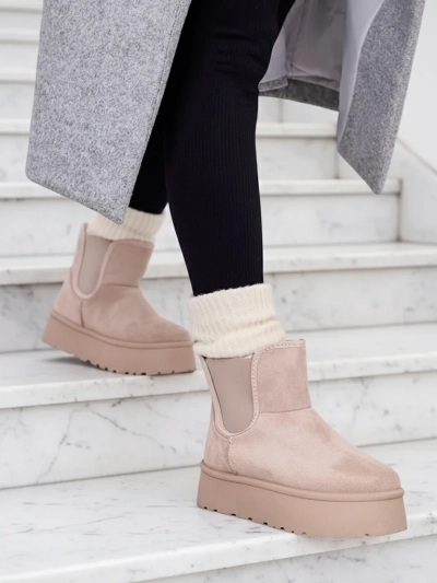 Royalfashion Дамски къси ботуши Nomas a'la snow boots