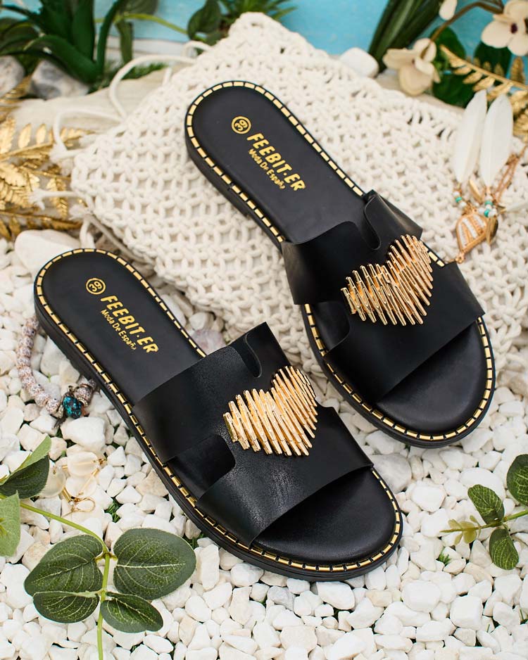 Royalfashion Дамски джапанки с плоска подметка Ortyca