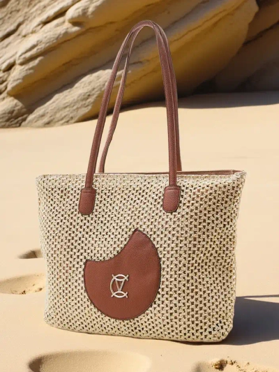 Royalfashion Голяма сламена дамска чанта за лято