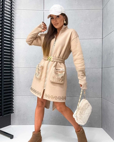 Royalfashion Дамска мини рокля в стил на блуза